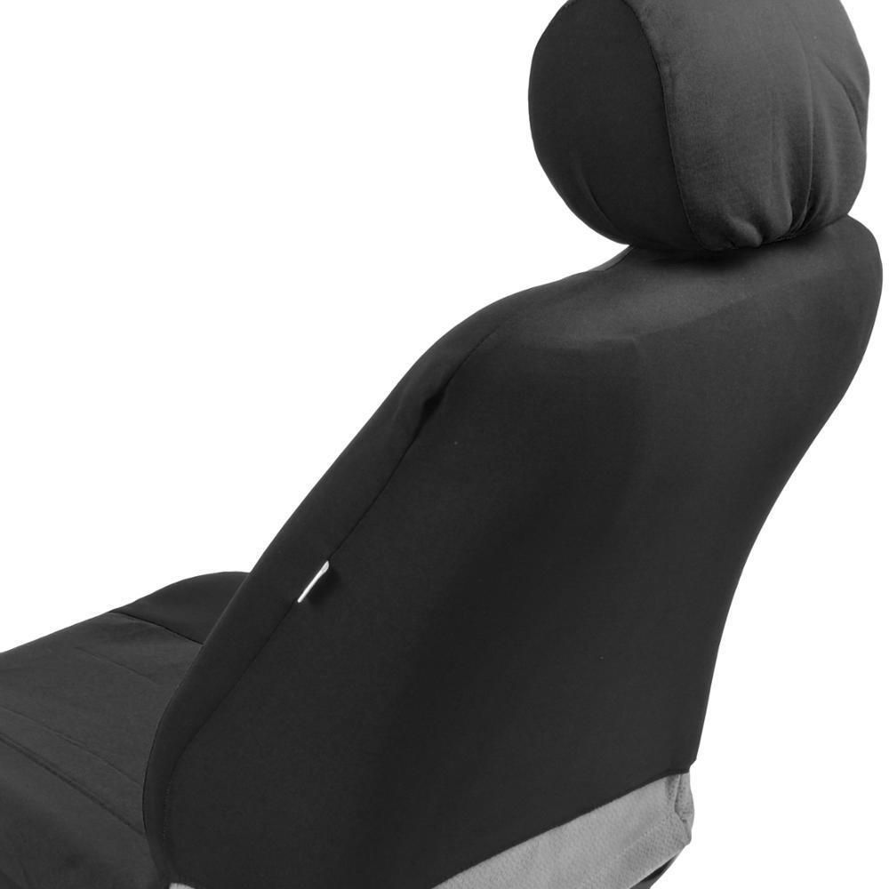 Car Seat Covers For 13-15 Fusion Energi SE 2 Tone Color Black W/Split Bench