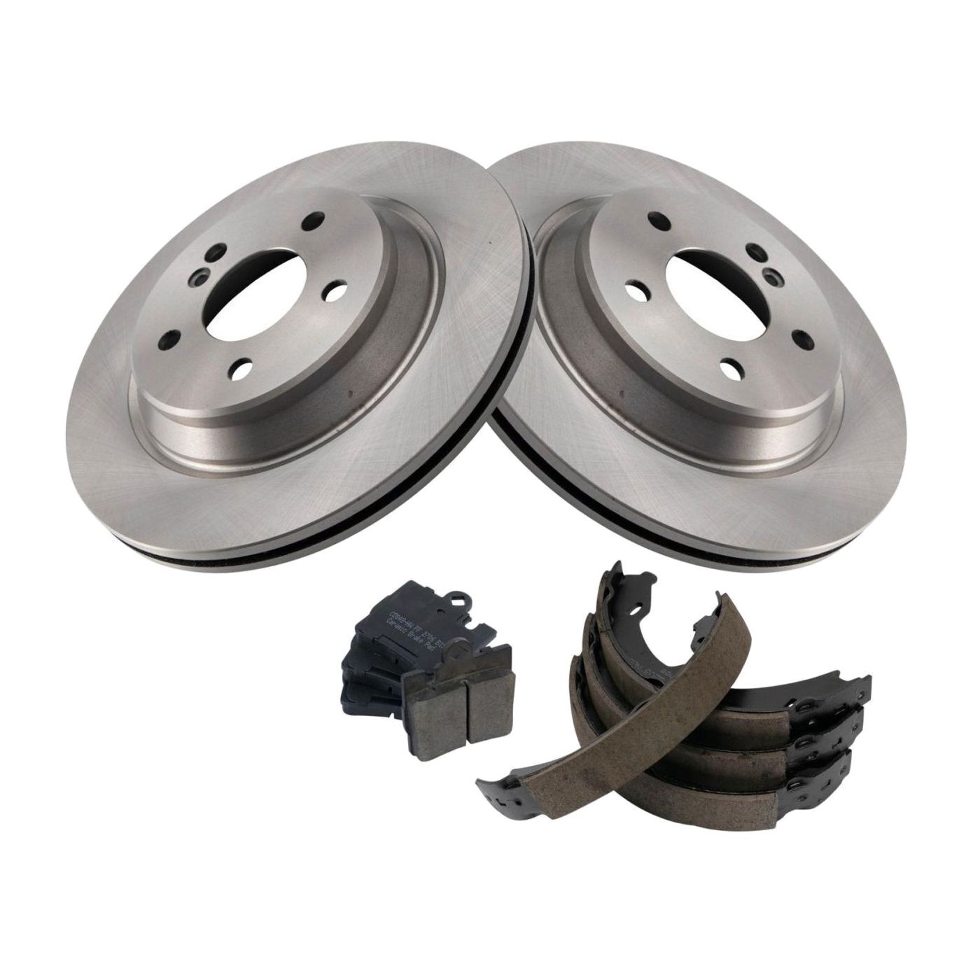 For Mercedes-Benz 2000-2003 CL500 Base Coupe Rear Brake Pad & Rotor Kit