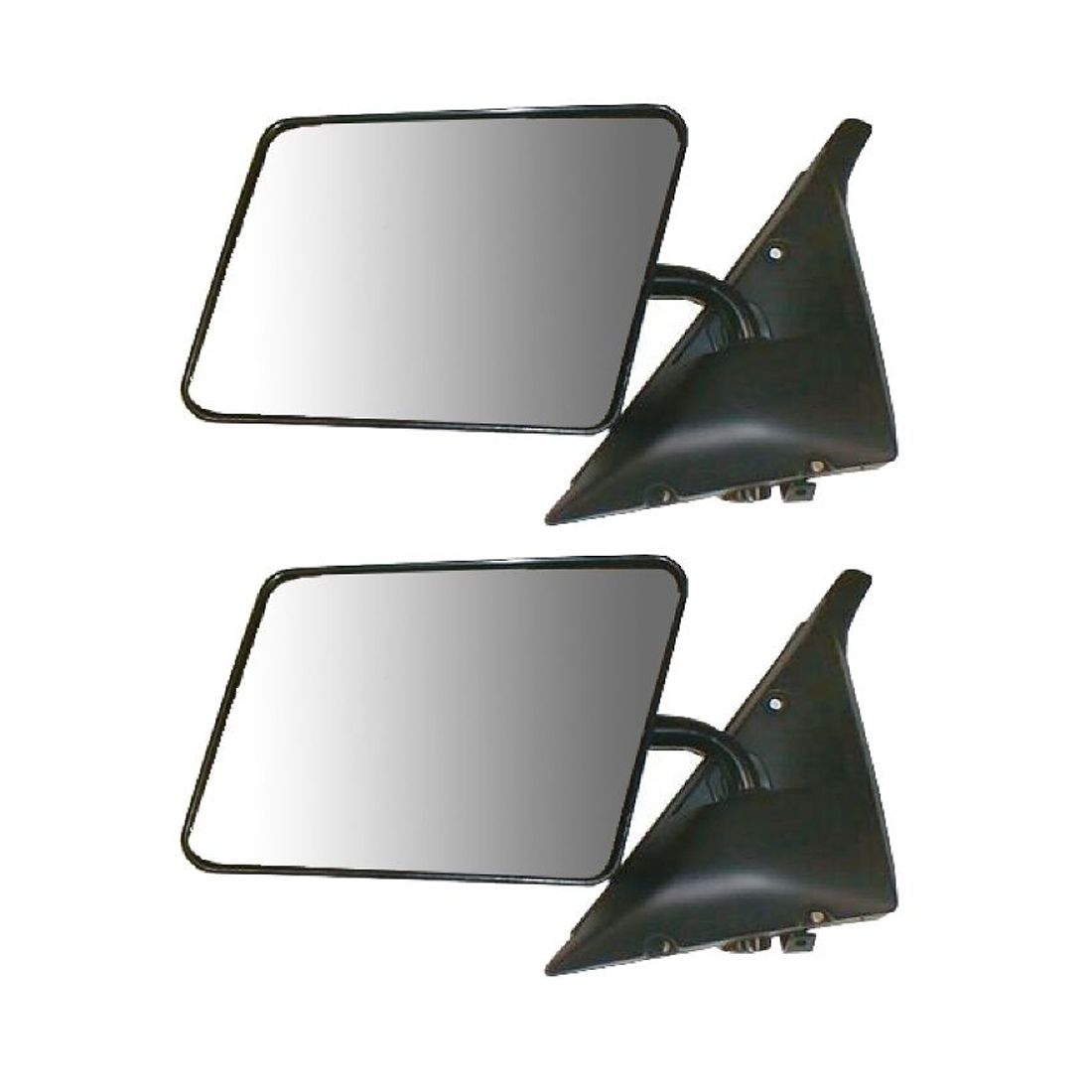 2 Sets Of - 5x8 Black Manual Mirror For Chevrolet GMC Oldsmobile Truck