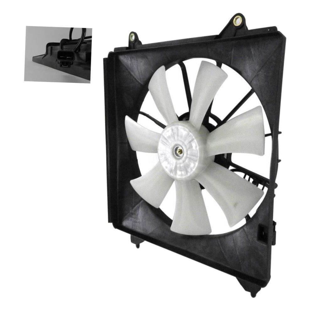 A/C Condenser Cooling Fan For 11-14 TSX Wagon Honda 08-12 Accord Coupe 4cyl