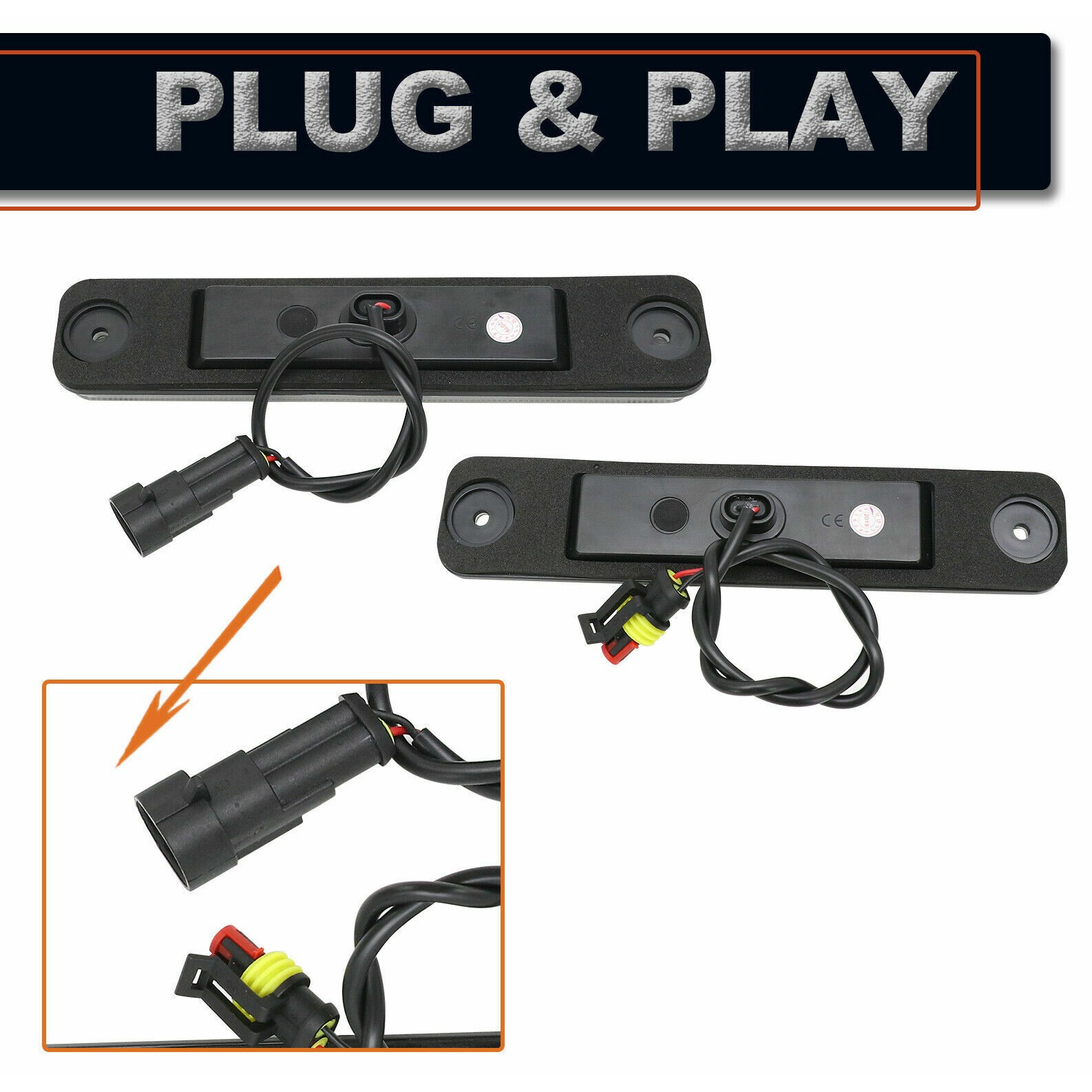 Smoke Lens LED Side Marker Light Amber/Red Front/Rear 4X