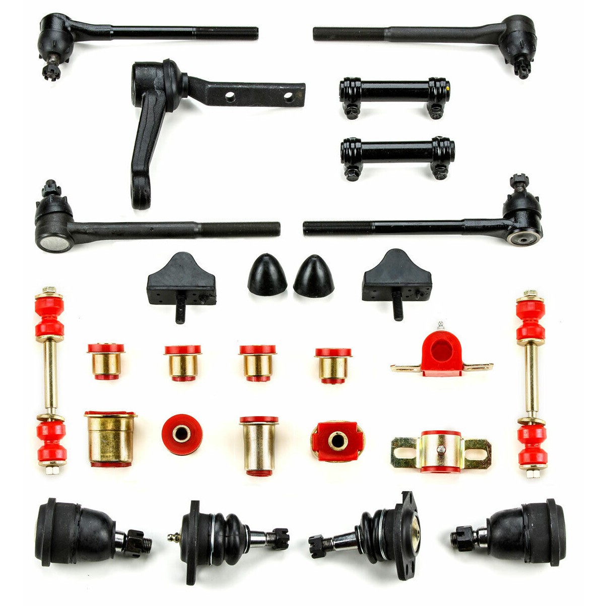 Red Poly Front Suspension Master Kit Oval Fits 1970 Chevrolet Chevelle El Camino