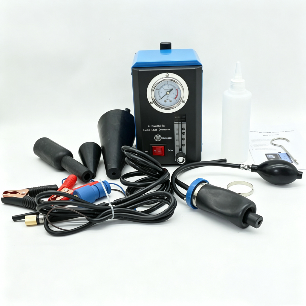 Automotive Smoke Machine Leak Detector,Dual Mode EVAP Vacuum Tester, Dual Mode Leak Detector,Fast Thick Smoke Output,90°C Smart Temp Protection